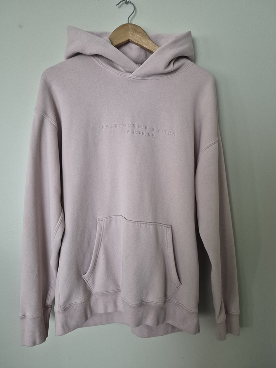 Abercrombie & Fitch Tops - Abercrombie & Fitch Women’s M Relaxed Soft A&F Fleece Hoodie Dusty Pink